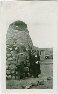 Mrs. McKay, and nephew of the late Rev. McKay on the occasion of the unveiling of the cairn erected in memory of Rev. Hugh McKay, missionary to the Indians and former principal of Round Lake Residential School] 93.049 P1169