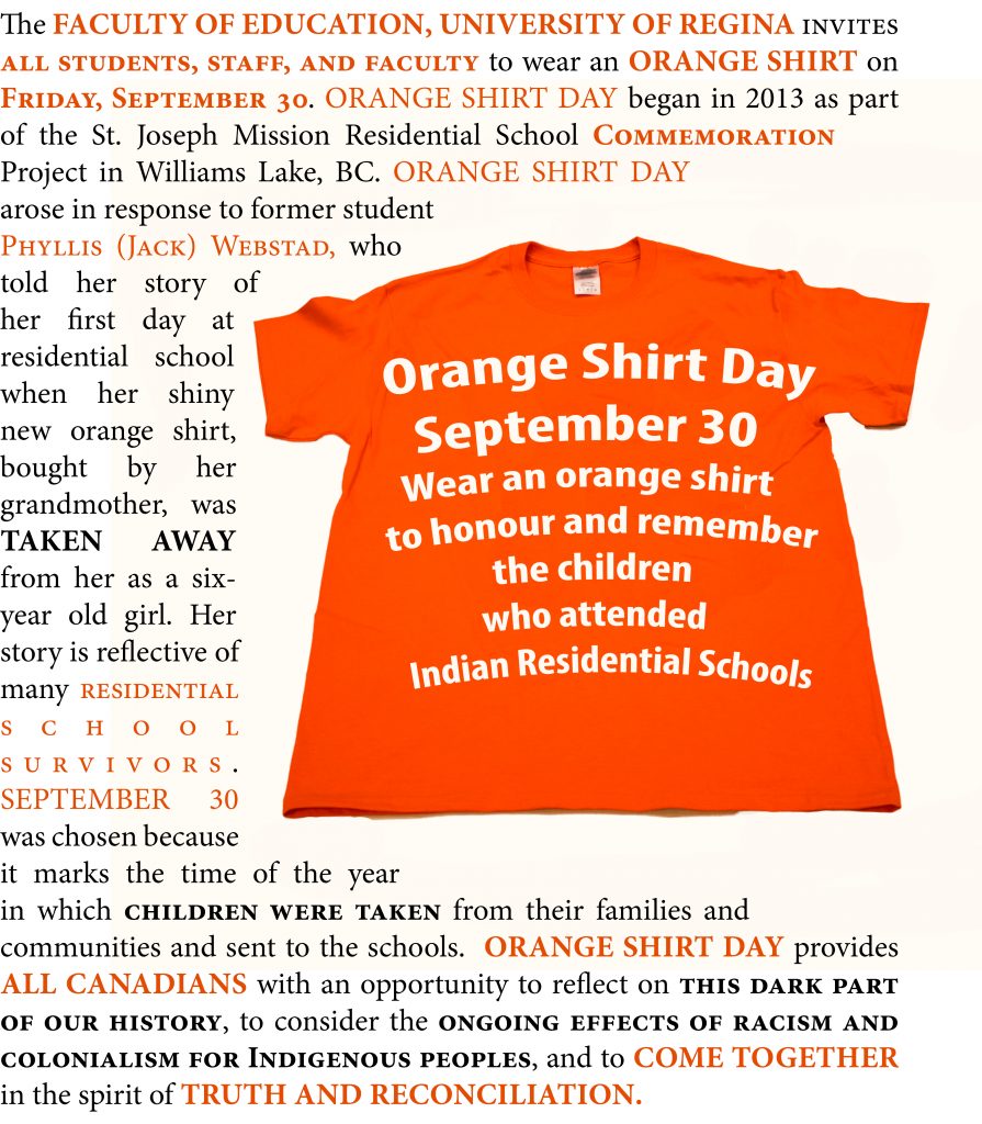 Orange Shirt Day September 30 Education News