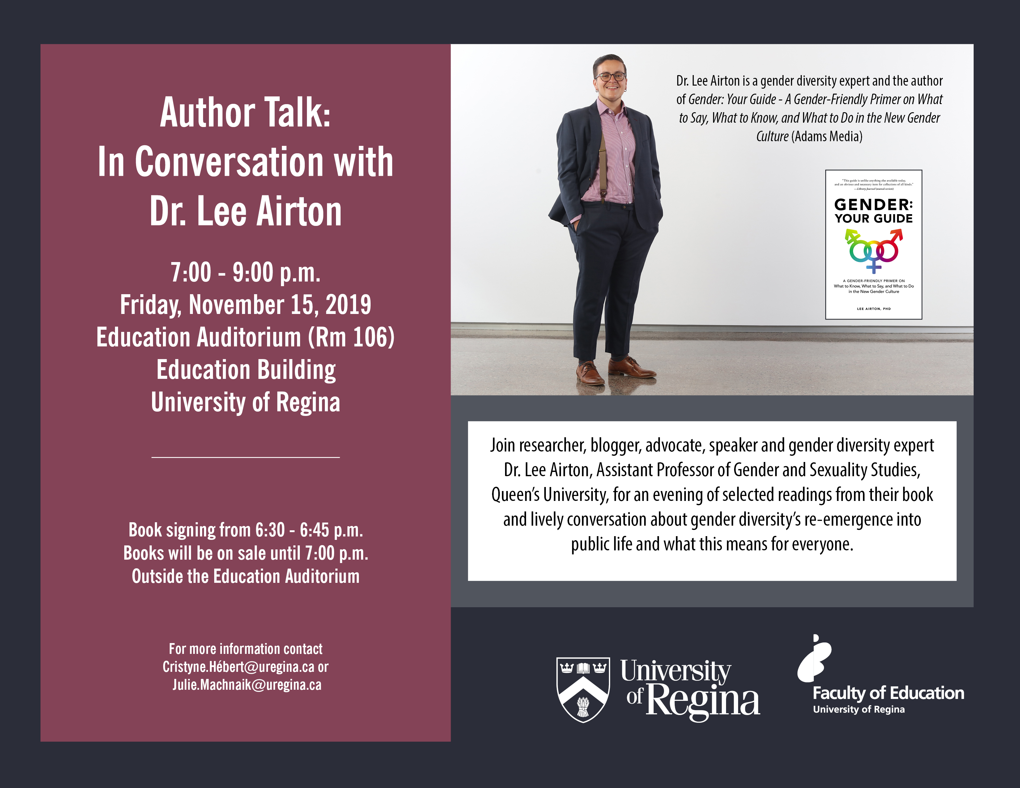 Author talk: In conversation with Dr. Lee Airton – Education News